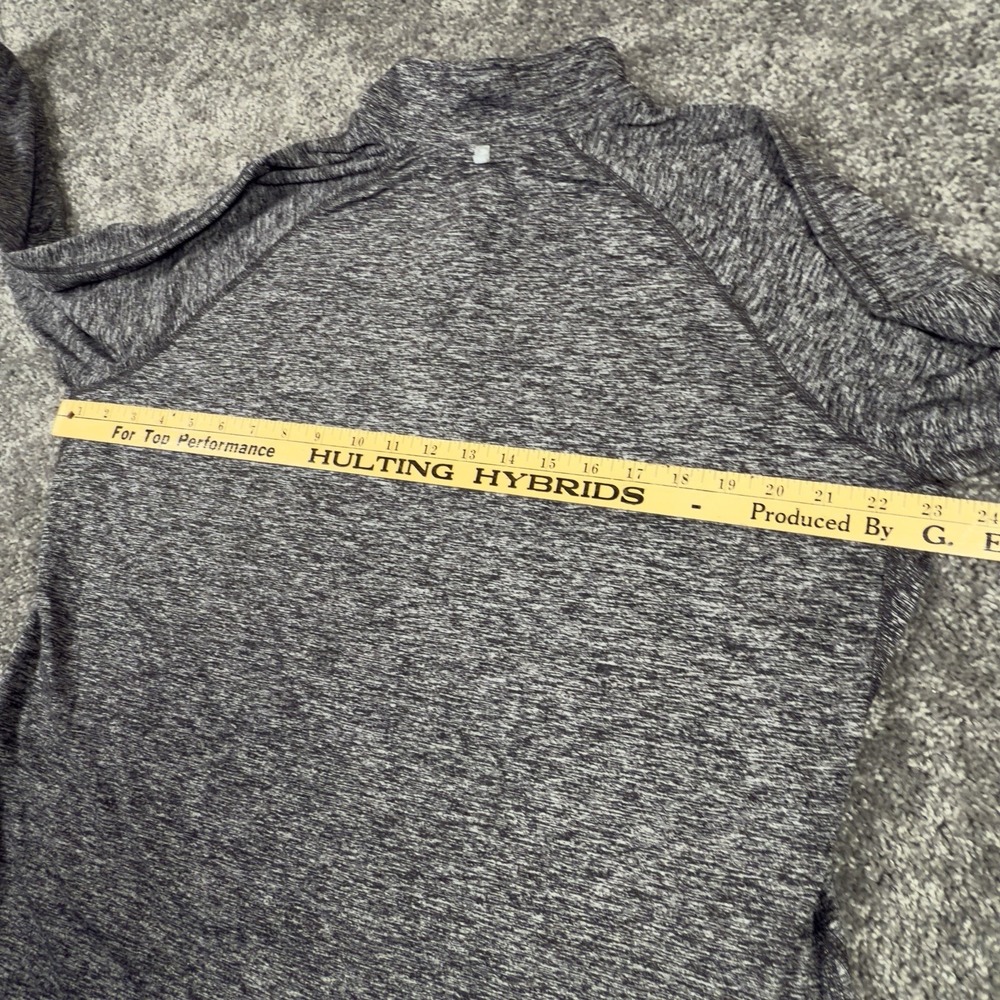 Nike Dri Fit Shirt Mens XXL Heather Gray 1/4 Zip Thumb Hole Athletic Pullover - Picture 6 of 7